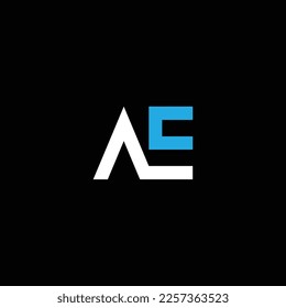 AE or EA abstract outstanding professional business awesome artistic branding company different colors illustration logo