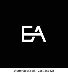 AE o EA abstract sobresaliente negocio profesional asombroso marca artística empresa de diferentes colores ilustración logo