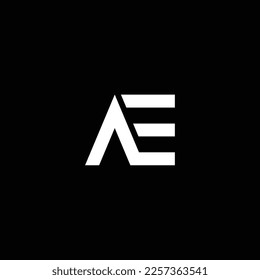 AE o EA abstract sobresaliente negocio profesional asombroso marca artística empresa de diferentes colores ilustración logo