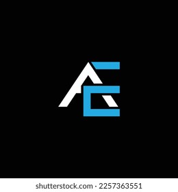AE or EA abstract outstanding professional business awesome artistic branding company different colors illustration logo