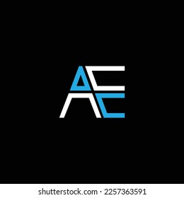 AE or EA abstract outstanding professional business awesome artistic branding company different colors illustration logo
