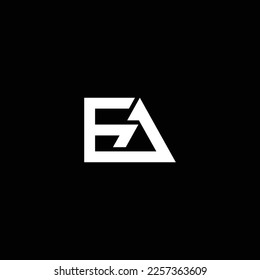 AE o EA abstract sobresaliente negocio profesional asombroso marca artística empresa de diferentes colores ilustración logo