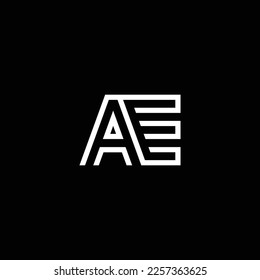 Abstrakte AE oder EA-Abstrakte herausragende professionelle Business-fantastische künstlerische Branding-Firma mit verschiedenen Farben Logo