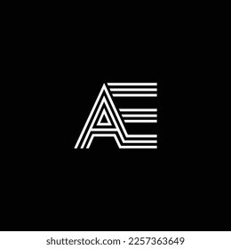 AE or EA abstract outstanding professional business awesome artistic branding company different colors illustration logo