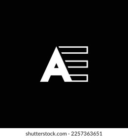 AE or EA abstract outstanding professional business awesome artistic branding company different colors illustration logo