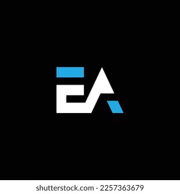 AE or EA abstract outstanding professional business awesome artistic branding company different colors illustration logo