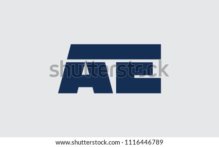 ae ea e uppercase letter initial stock vector royalty free