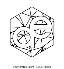 ae, ea initials company logo