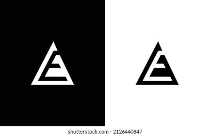AE or EA letter logo. Unique attractive creative modern initial AE EA A E initial based letter icon logo