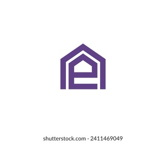 AE EA logo design vector template