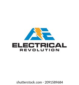 AE Electric Logo Design Concept