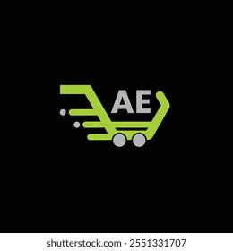 AE Financial logo design template, AE Financial logo, AE technology vector