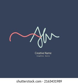 Ilustraciones y vectores del logotipo de escritura a mano inicial Ae