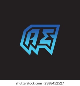AE initial inspiration logo design esport and gaming clan ideas svg