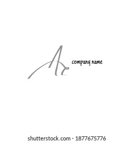 AE initial Isolated logo for identity