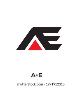 A+E Letter design logo Concept.