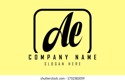 AE Letter initial Logo Design Template Element icon