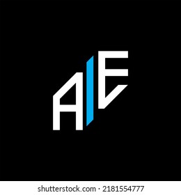 AE letter logo creative design with vector graphic