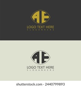 AE letter logo creative design.