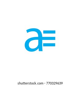 ae letter logo design