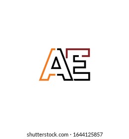 AE Letter Logo Design with Creative Modern Trendy
