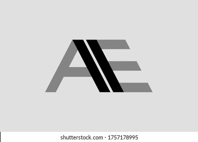 AE Letter Logo Design. Creative Modern A E Letters icon vector Illustration.