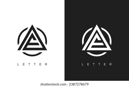 Diseño del logotipo de la carta AE. Icono de logotipo de Creative Modern AE vectorial Ilustración.