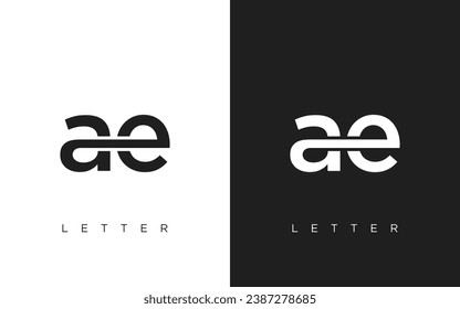 AE Letter Logo Design. Creative Modern AE logo icon vector Illustration.