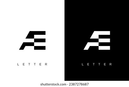 AE Letter Logo Design. Creative Modern AE logo icon vector Illustration.
