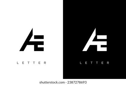 AE Letter Logo Design. Creative Modern AE logo icon vector Illustration.