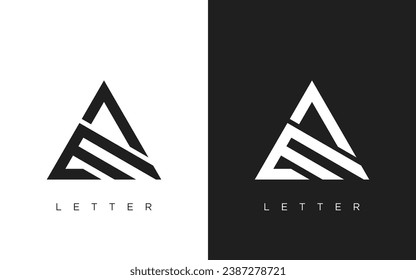 AE Letter Logo Design. Creative Modern AE logo icon vector Illustration.