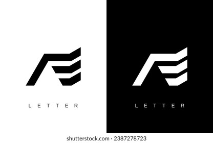 Diseño del logotipo de la carta AE. Icono de logotipo de Creative Modern AE vectorial Ilustración.
