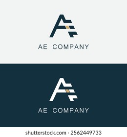 AE Letter Logo Design. Creative Modern AE logo icon vector Illustration.
