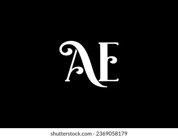 AE letter logo design and monogram logo design