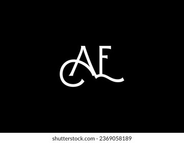 AE letter logo design and monogram logo design