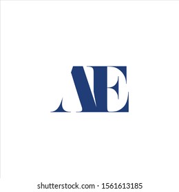 AE Letter Logo Design Template Vector
