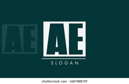 AE Letter Logo Design Template Element
