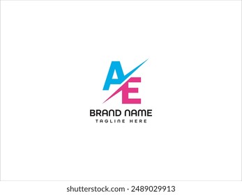 AE Letter Logo Design Template