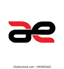 ae Letter Logo Design Vector
