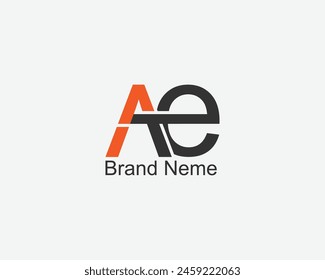 Ae letter logo symbol shapes illustration Company business template Free vector