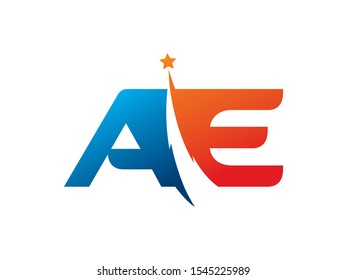 AE Letter logo or symbol template design