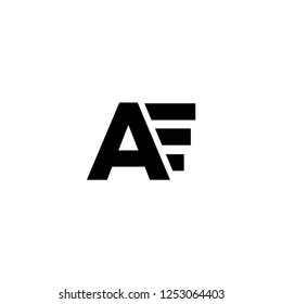 Ae Letter Logo Vector Stock Vector (Royalty Free) 1253064403 | Shutterstock