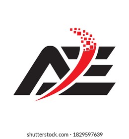AE letter logo vector design