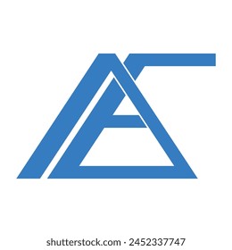 AE letter logo vector illustration design