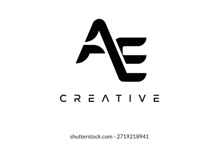 AE Letter Monogram Logo for Modern Creative Brand Identity