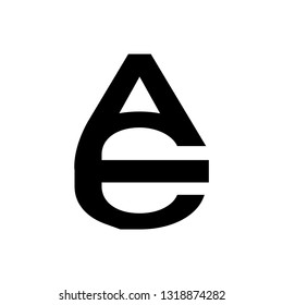 ae letter vector logo