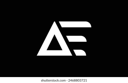 ae letter vector logo abstract