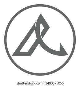 ae letter vector logo template. mountain vector logo template