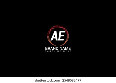 Design do logotipo da AE. AE Letter Logo Design (Design de logotipo Carta AE). Letra inicial AE logotipo da empresa design. Um logotipo vetorial E para empresas e negócios.