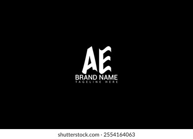 AE logo design. AE Letter Logo Design. Initial letter AE logotype company logo design. A E vector logo for business and company